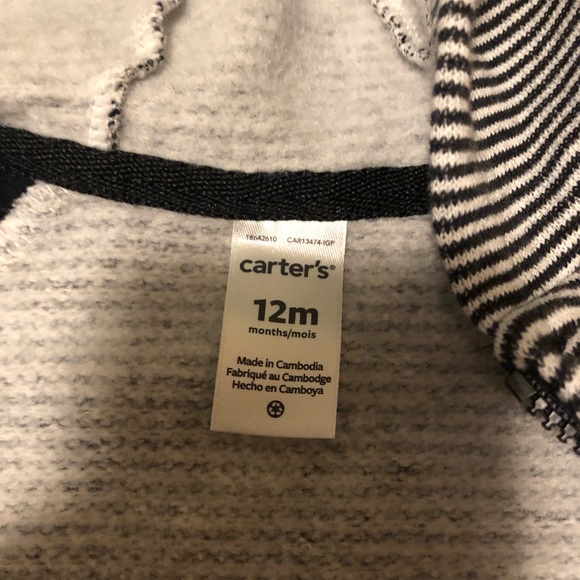 NWOT Carter’s zip up jumpsuit - Picture 3 of 3